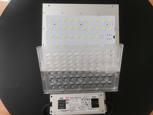 150W 3030 SMD LED Street Light Components Optics Array Lens For Road Lamp