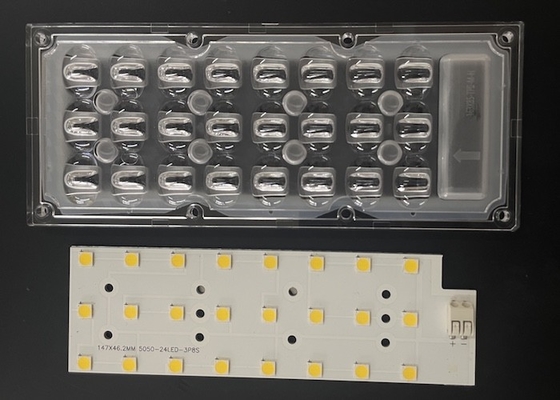 खरीदें 40w 50w लैंप के लिए 3x8 24 LED 5050SMD मॉड्यूल 163X85 डिग्री स्ट्रीट लाइट लेंस ऑनलाइन निर्माण