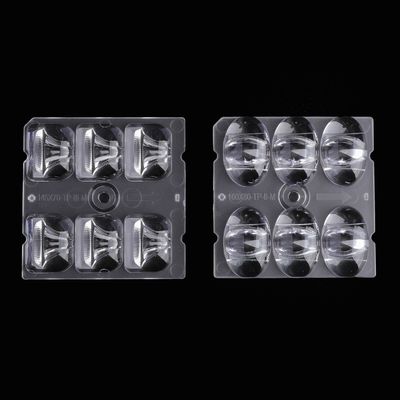 50x50mm led lens 4/6/8/12/16/24 points plastic secondary optics /pmma led optical led lenses for street light/flood light