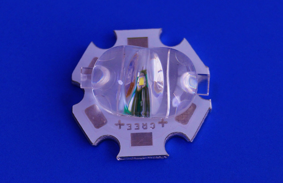 1W / 3W Aspheric LED Street light Lens , PC high power Led light Lens