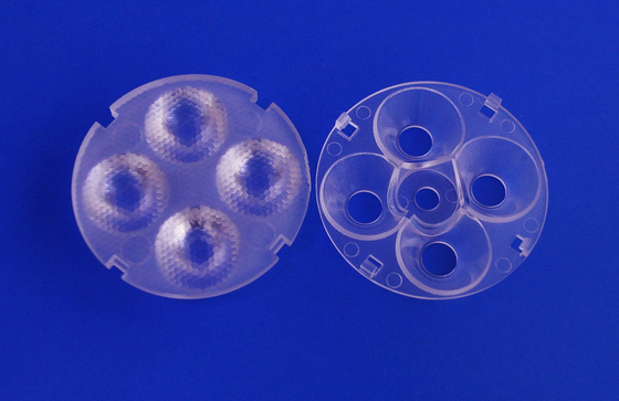 25 Degree 4 In 1 PMMA SMD LED Lens Array For LED Spot Lighting