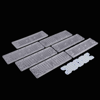 Led Street Light Lens 80x150 Degree Led Light Module With Heat Sink