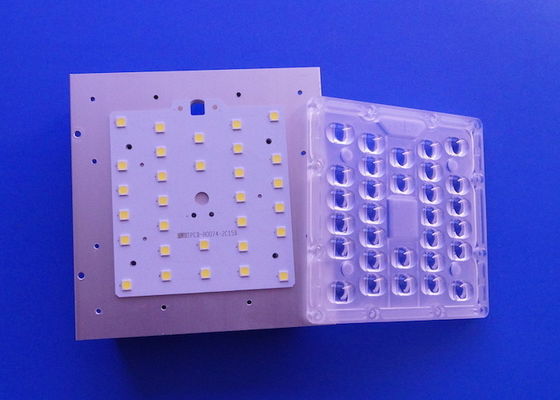 खरीदें 30LED SMD5050 30W एलईडी स्ट्रीट लाइट मॉड्यूल 80x140 डिग्री लेंस ऑनलाइन निर्माण