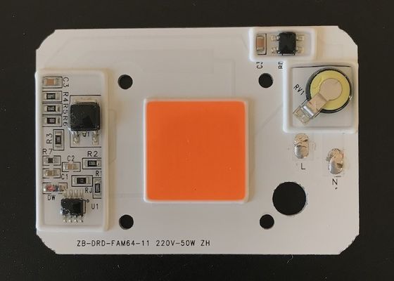 AC220V DOB 50W Grow Light Driverless LED 3200k 78x55mm Holder