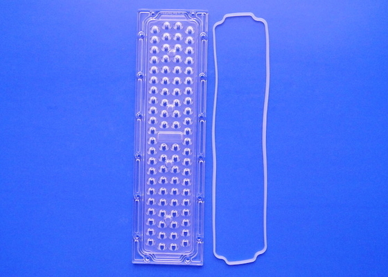 Vertical 136x78 Degree 70W SMD3030 84LED PC Road Light Lens