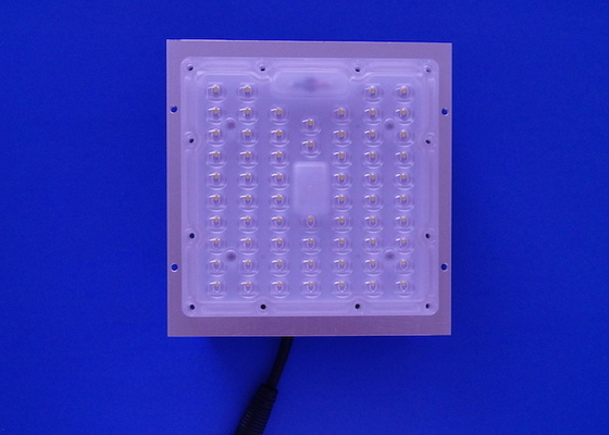 64LEDs 50W PC Array Lens Module 80x150 Degree 130-140LM/W