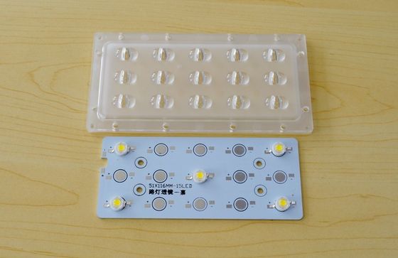 Complete 15W LED Street Light Module , Lighting Components For Led Road Lamp