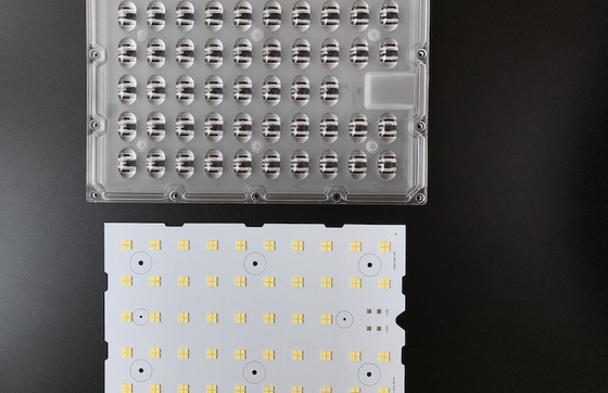 150W 3030 SMD LED स्ट्रीट लाइट कंपोनेंट्स ऑप्टिक्स ऐरे लेंस फॉर रोड लैंप