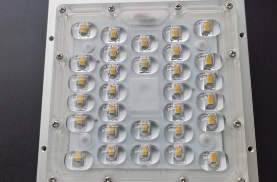 50W SMD 5050 एलईडी स्ट्रीट लाइट घटक, एलईडी लेंस 236x70mm 130x130mm