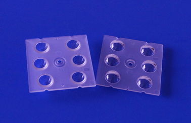 6 LED 5050SMD PC LED लेंस ऐरे 90 डिग्री हाई बे लाइट मल्टी लेंस ऐरे