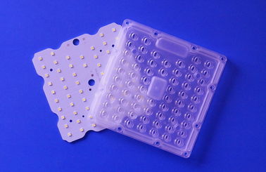 50W स्क्वायर LED शहरी लाइट्स पार्ट्स 80X150 डिग्री लेंस PH3030 SMD LED 160LM / W के साथ