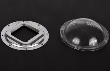 व्यास 118MM उच्च बे लाइट लेंस सभी COB एलईडी प्रकार के लिए 120 डिग्री