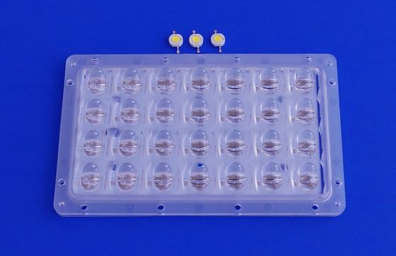 PC led optics lenses For Led Street Lighting with PCB Module