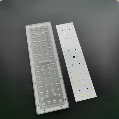 56 W SMD 3030 PC Led Light Lens , Led Street Light Lens For Led Road Lamp