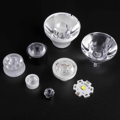 एलईडी लाइटिंग के लिए ब्लैक होल्डर के साथ 30x60degree 15mm Collimatorl पावर एलईडी लेंस