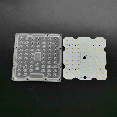 रोड लैंप के लिए 50W 150lm / w स्क्वायर शेप 3030 LED लाइटिंग रेट्रोफिट किट 64 LED