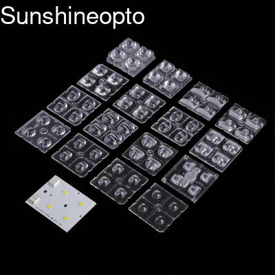 स्ट्रीट और बाढ़ रोशनी के लिए बहु दृश्य कोणों के साथ थोक 50x50 मिमी एलईडी ऑप्टिकल लेंस