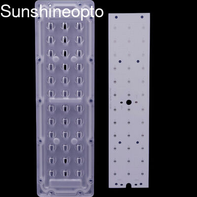 3X12 36 एलईडी 3030 3535 एसएमडी स्ट्रीट लाइट लेंस 65x150 डिग्री बीम एंगल ऑप्टिकल ग्रेड पीसी वर्टिकल लाइट डिस्ट्रीब्यूशन के साथ