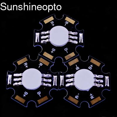 120 डिग्री बीम एंगल और स्टार डिज़ाइन के साथ 3W RGB हाई पावर एलईडी लाइट एमिटिंग डायोड