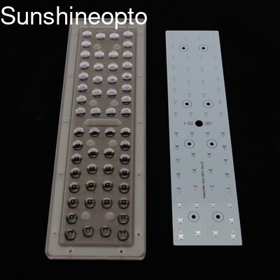 लाइट के लिए एसएमडी 3030 एलईडी पीसीबी बोर्ड के साथ 50W पीसी मल्टीपल बीम एंगल कोलिमेटर एलईडी लेंस