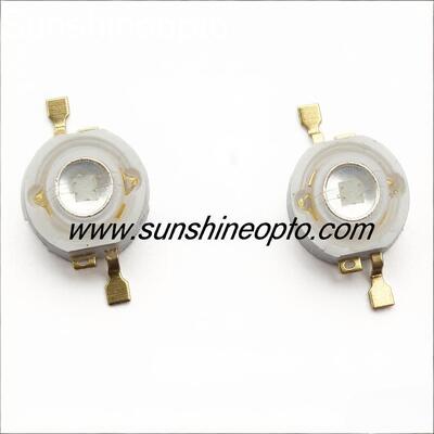 स्टेज लाइटिंग के लिए 3W ग्रीन हाई पावर एलईडी 520-530 एनएम 160-180 एलएम हाई ब्राइटनेस एलईडी एमिटर