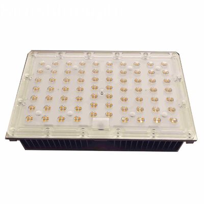 कस्टम 200W एलईडी लाइट मॉड्यूल कवर 90 डिग्री ऑप्टिकल पीसी लेंस 14s20p 2200K SMD 3030 एलईडी पीसीबी बोर्ड