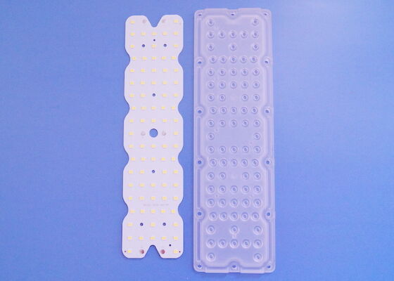 स्ट्रीट लैंप 80LEDs SMD3030 60x90 डिग्री पीसी लेंस मॉड्यूल