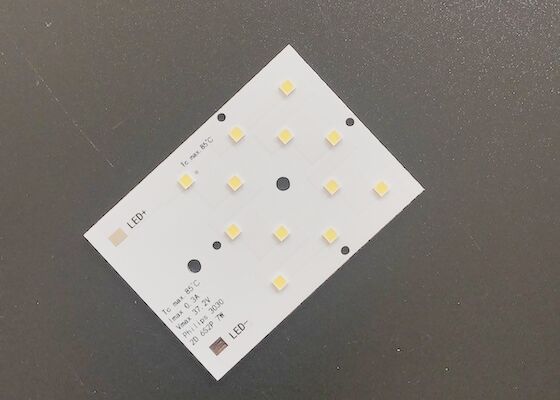 SMD3030 12LEDs मॉड्यूल एल्यूमीनियम पीसीबी बोर्ड 50x50 मिमी 6W-10W
