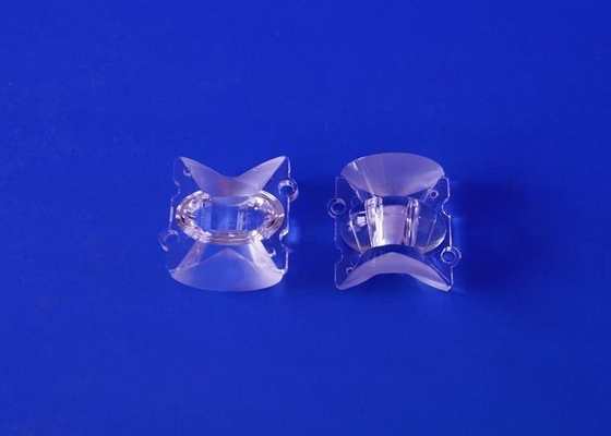 SMD3030 के लिए 10x120 डिग्री पीसी पीएमएमए ऑप्टिकल लेंस तितली आकार