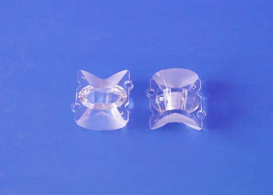 SMD3030 के लिए 10x120 डिग्री पीसी पीएमएमए ऑप्टिकल लेंस तितली आकार