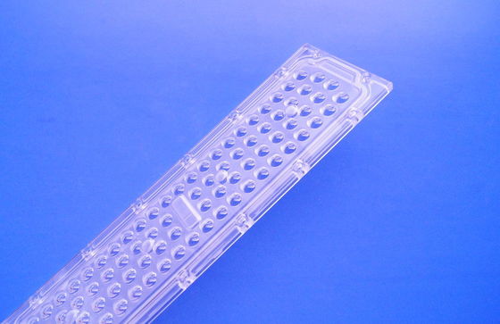 50W SMD 3030 LED स्ट्रीट लाइट लेंस, 136x78 डिग्री वर्टिकल एंगल और ऑप्टिकल ग्रेड PC मटेरियल के साथ