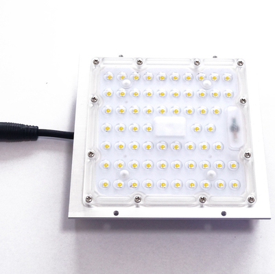 स्क्वायर आकार SMD3030 एलईडी स्ट्रीट लाइटिंग किट 50w 150lm / W सिलिकॉन गैसकेट